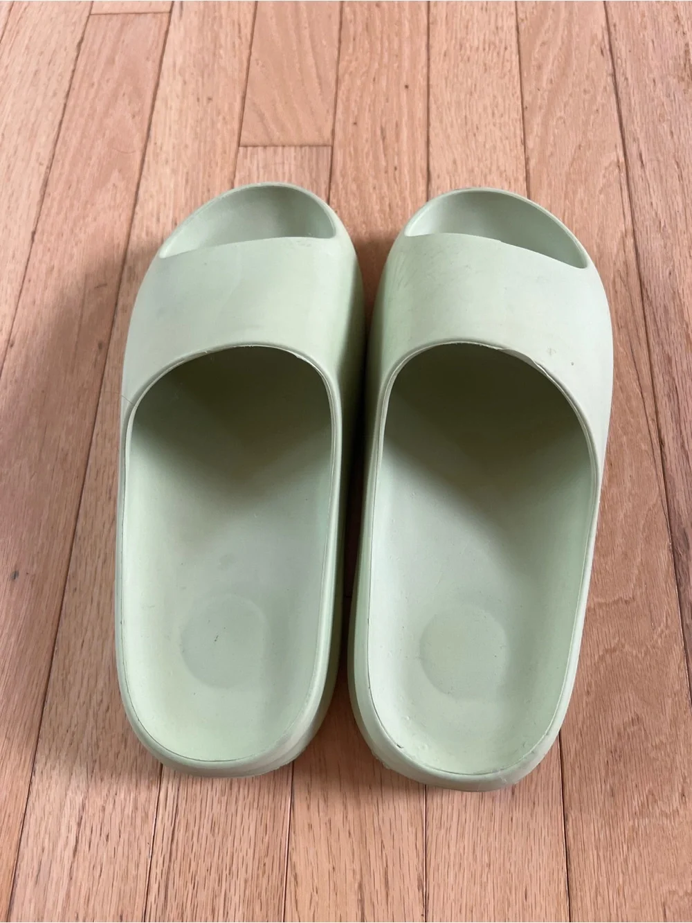 Light Green Slide Sandals